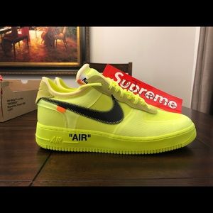 OFF WHITE X Nike “The Ten” AF1 “Volt”